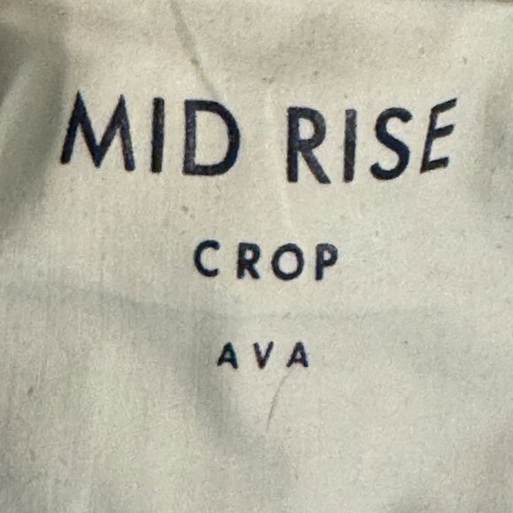 Lucky Brand Ava Jeans Women's Size 8/29A Mid Rise Crop Blue Denim Distressed - Picture 7 of 8